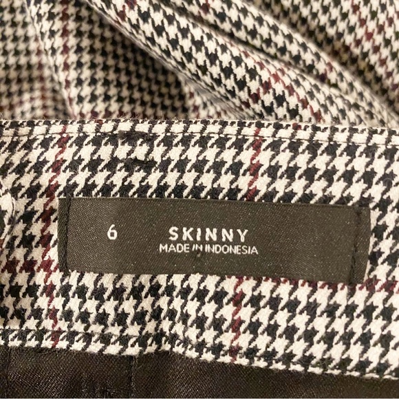 LOFT | NWOT Perfect Skinny Pants In Windowpane, Micro Houndstooth Pattern Sz. 6 - Picture 11 of 12